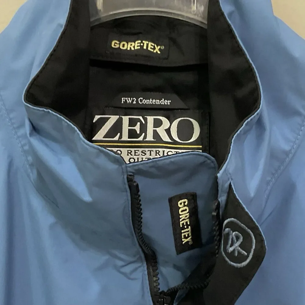 Zero Restriction Jacket Mens Sz XL Blue Full Zip Gore Waterproof Golf Contender